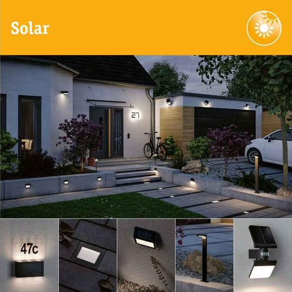 Paulmann Solar LED Lichtobjekt Marisol IP44 3000K 350 lm Schwarz