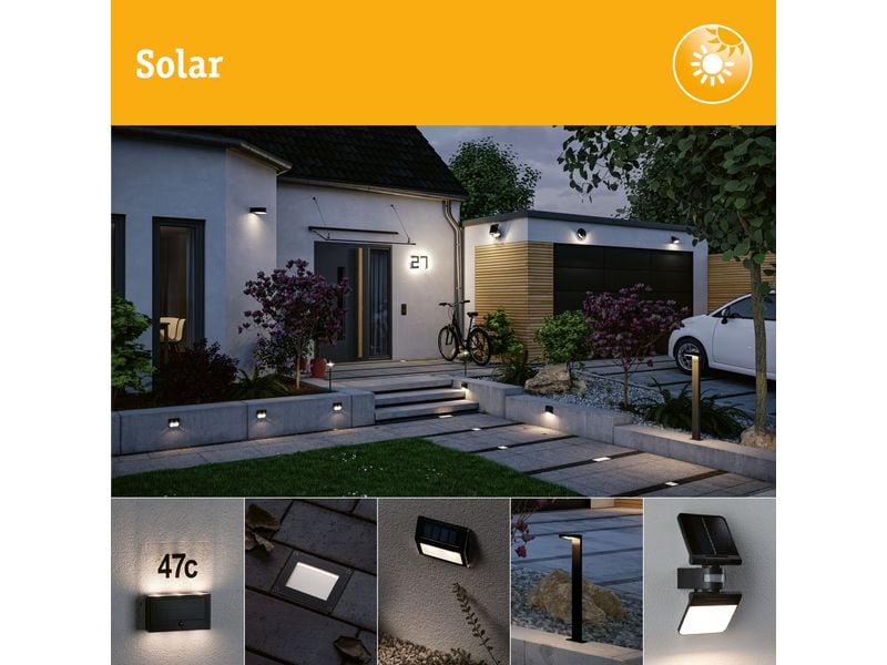 Paulmann Solar LED Lichtobjekt Marisol IP44 3000K 350 lm Schwarz