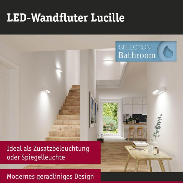Paulmann LED Wandleuchte Lucille, Weiss
