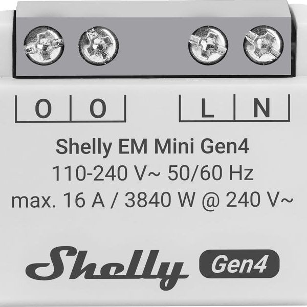 Shelly EM Mini Gen4 Energiemesser 16 A