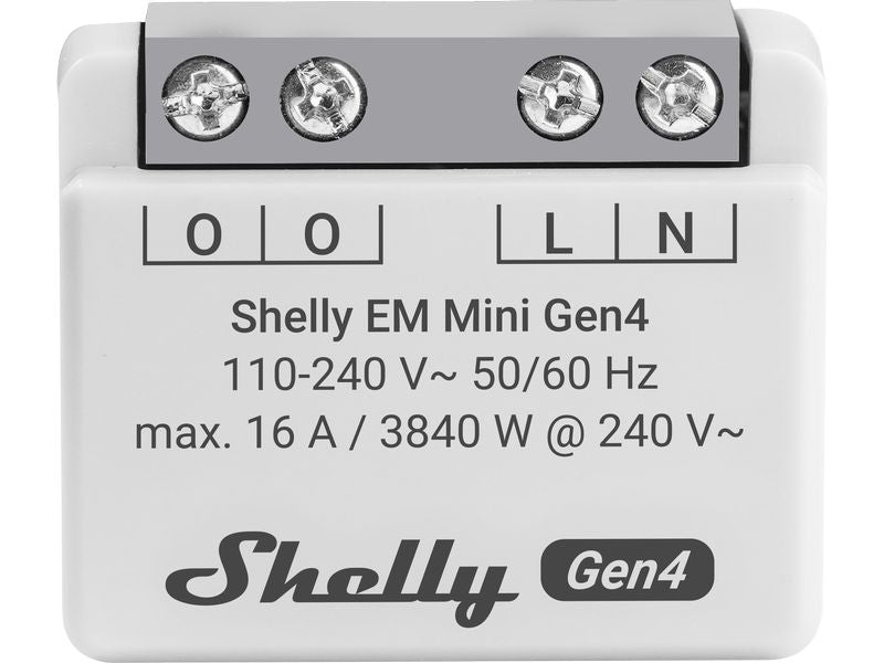 Shelly EM Mini Gen4 Energiemesser 16 A