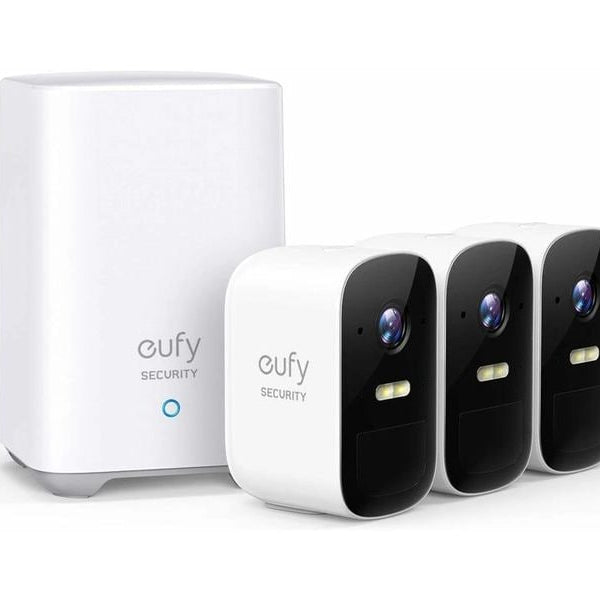eufy Netzwerkkamera 3 x 2C + HomeBase 2