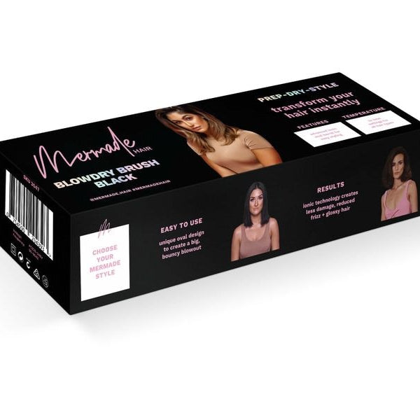 Mermade Warmluftbürste Black