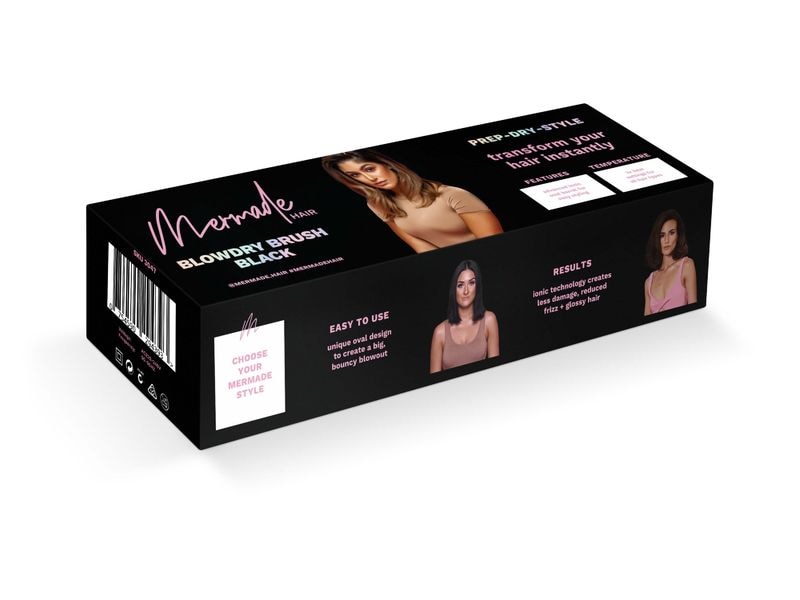 Mermade Warmluftbürste Black