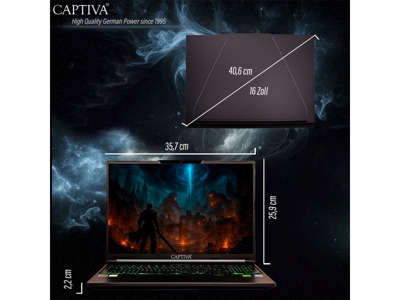 Captiva Notebook Highend Gaming  I98-135CH