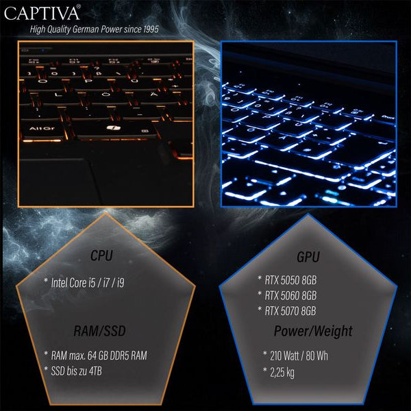 Captiva Notebook Highend Gaming  I98-135CH