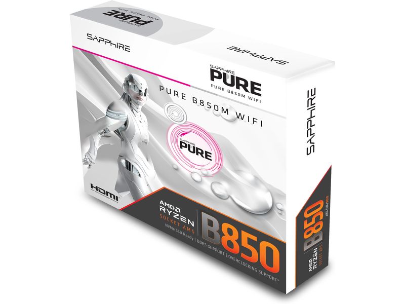 SAPPHIRE Mainboard PURE B850M WIFI