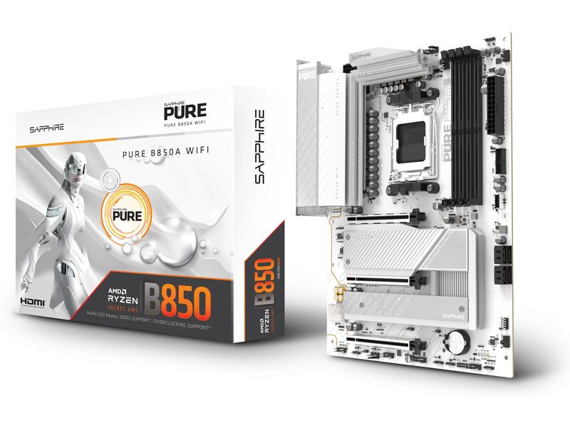 SAPPHIRE Mainboard PURE B850A WIFI 7
