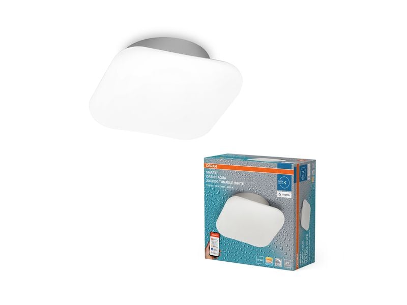 OSRAM Wandleuchte SMART+ Matter Orbis Wall Aqua 200 x 200 mm TW