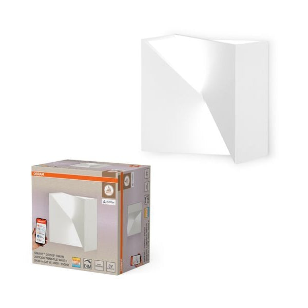 OSRAM Wandleuchte SMART+ MATTER Wall Swan Square 200 x 200 mm TW