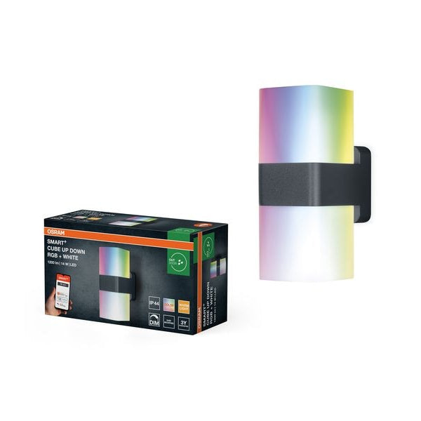 OSRAM Outdoor Wandleuchte Smart+ Cube Multicolor UpDown RGBW