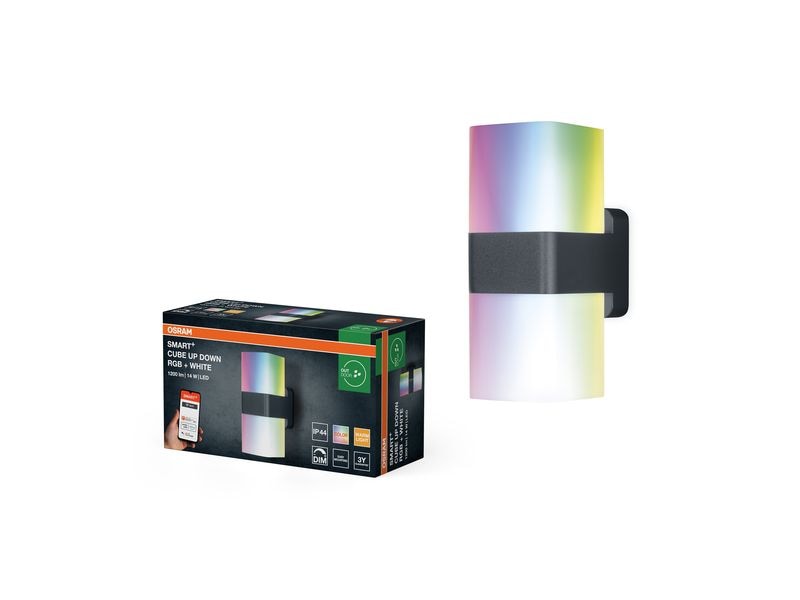 OSRAM Outdoor Wandleuchte Smart+ Cube Multicolor UpDown RGBW