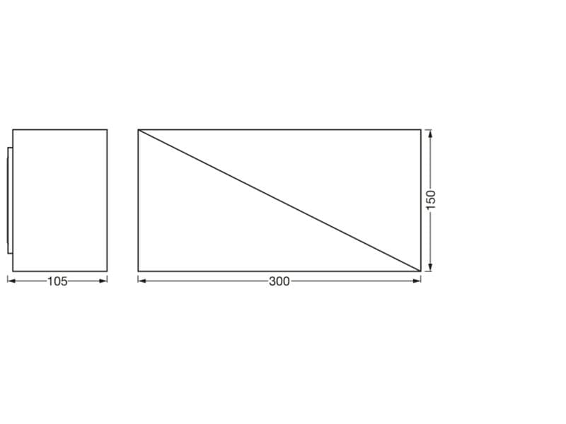 OSRAM Wandleuchte SMART+ MATTER Wall Swan 300 x 150 mm TW