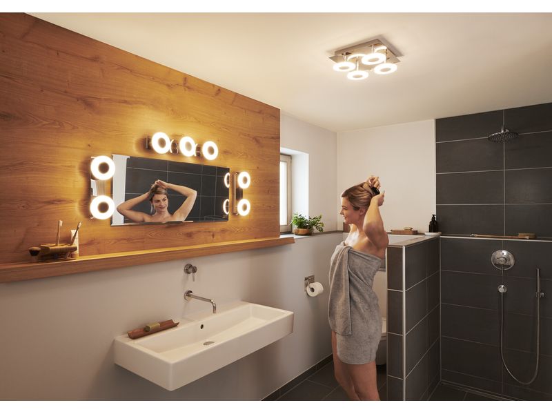 OSRAM Wandleuchte SMART+ Matter Orbis Wall Wave 300 x 300 mm, TW