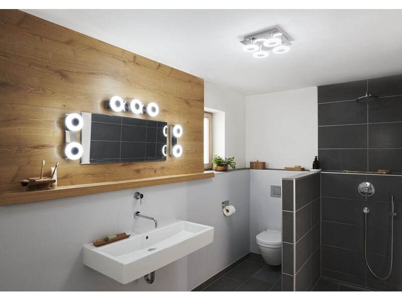 OSRAM Wandleuchte SMART+ Matter Orbis Wall Wave 300 x 300 mm, TW