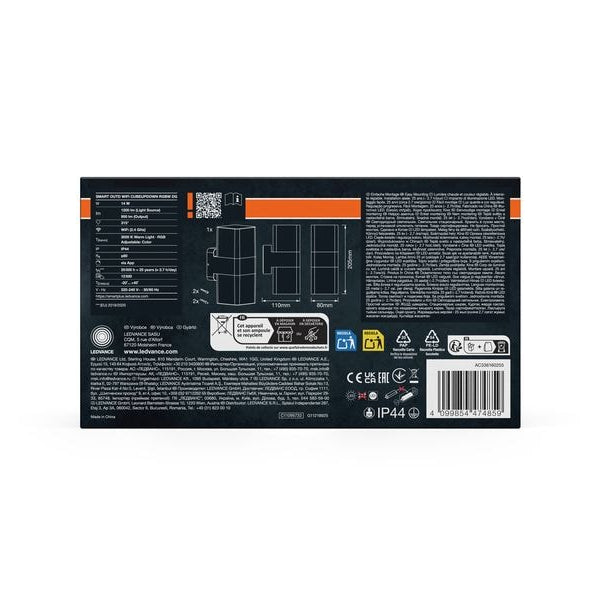 OSRAM Outdoor Wandleuchte Smart+ Cube Multicolor UpDown RGBW