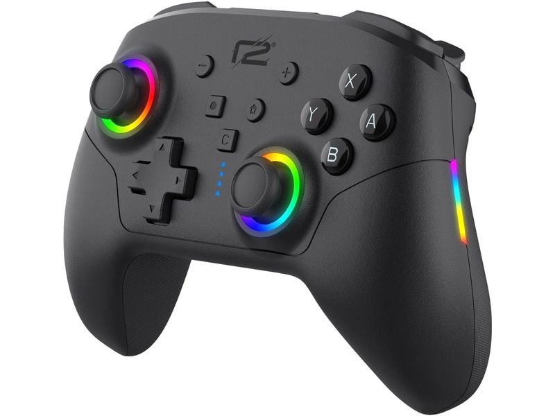 GAME Controller Pro Pad X2 LED Edition Schwarz für NSW 2
