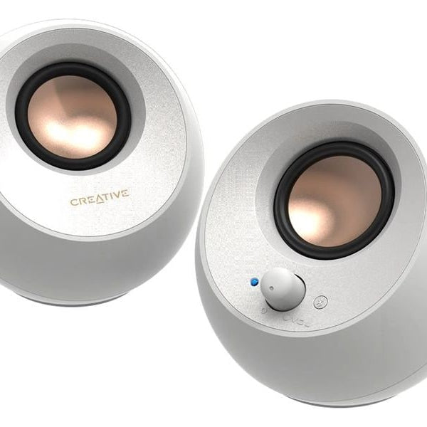 CREATIVE PC-Lautsprecher Pebble V3 weiss