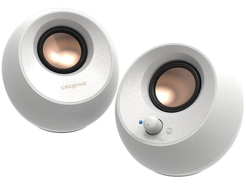 CREATIVE PC-Lautsprecher Pebble V3 weiss