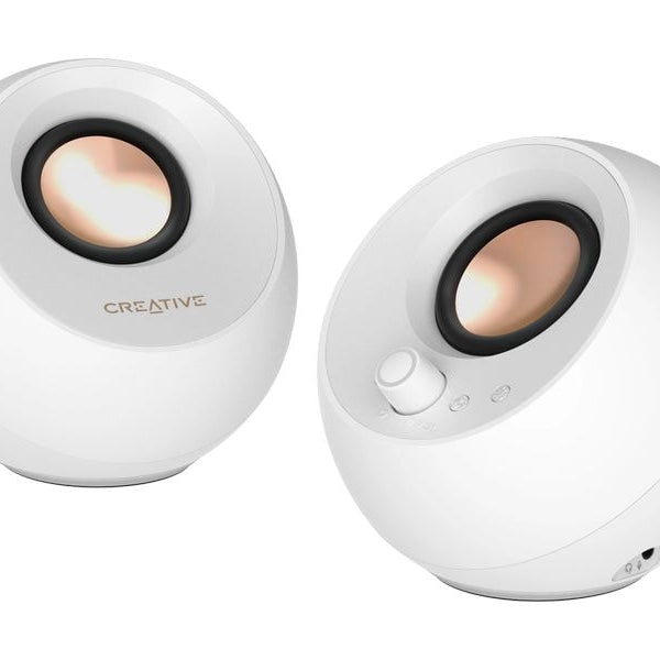 CREATIVE PC-Lautsprecher Pebble Pro weiss