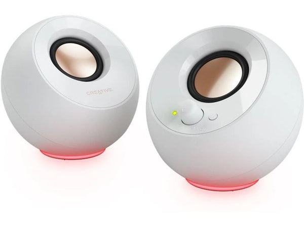 CREATIVE PC-Lautsprecher Pebble SE weiss