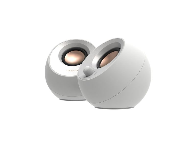 CREATIVE PC-Lautsprecher Pebble V3 weiss