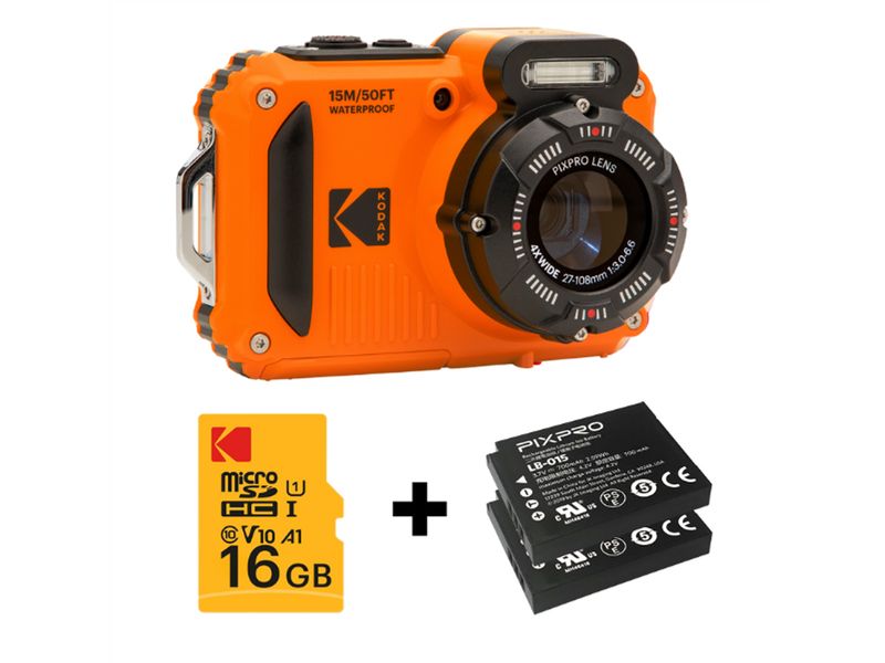 Kodak Unterwasserkamera PixPro WPZ2 Kit Orange
