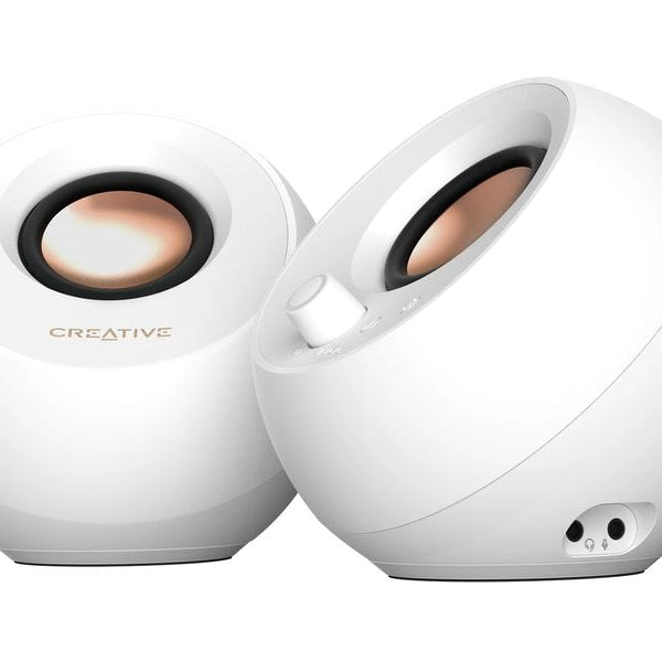 CREATIVE PC-Lautsprecher Pebble Pro weiss