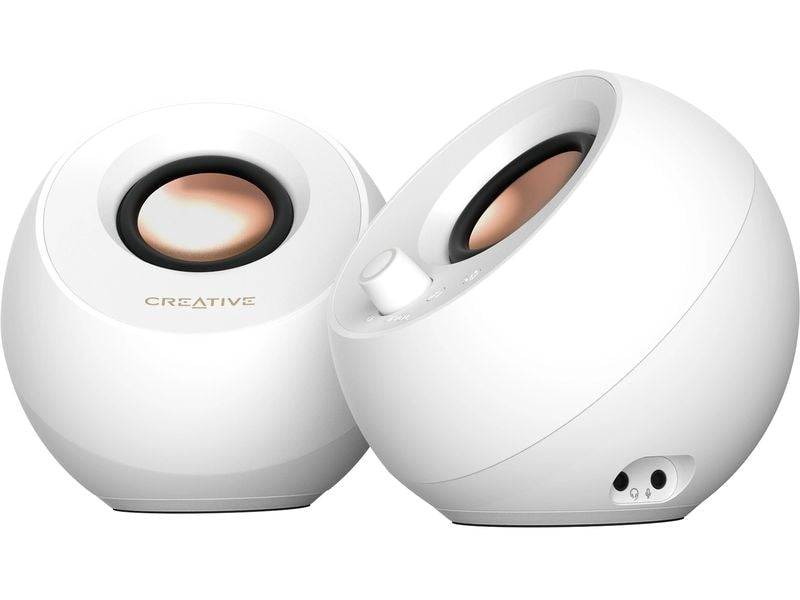 CREATIVE PC-Lautsprecher Pebble Pro weiss