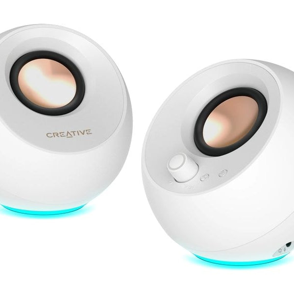 CREATIVE PC-Lautsprecher Pebble Pro weiss
