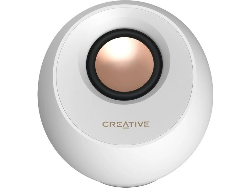 CREATIVE PC-Lautsprecher Pebble Pro weiss