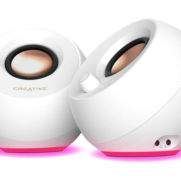 CREATIVE PC-Lautsprecher Pebble Pro weiss