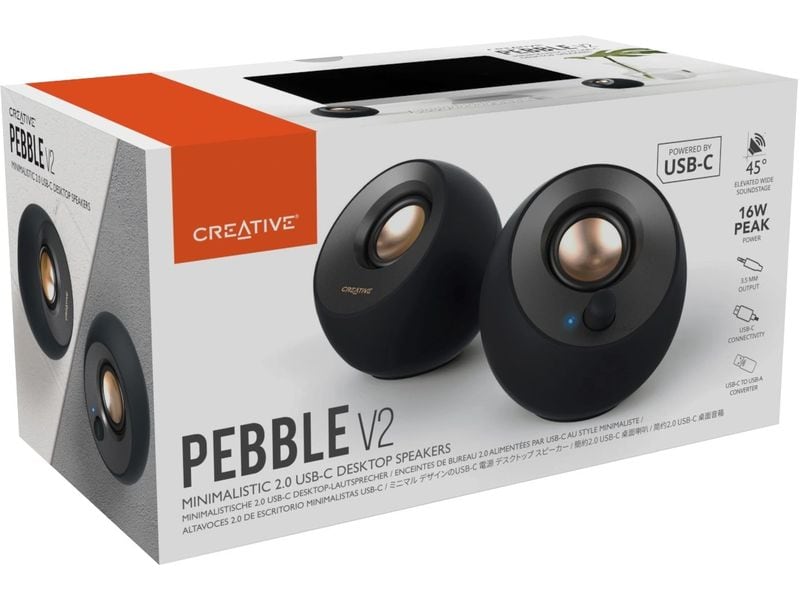 CREATIVE PC-Lautsprecher Pebble V2