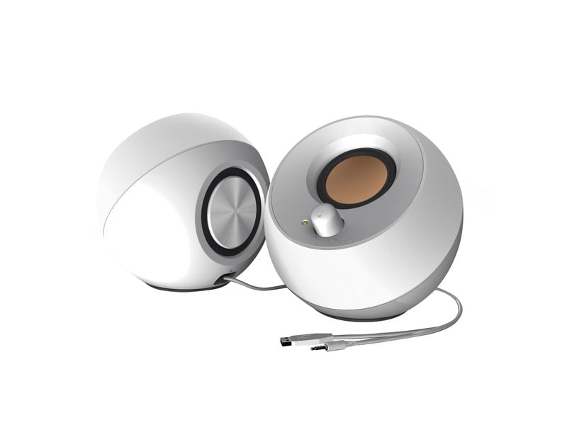 CREATIVE PC-Lautsprecher Pebble weiss