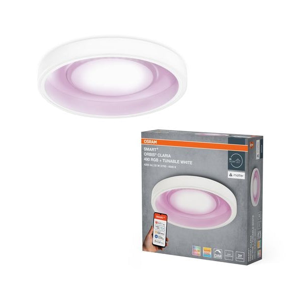 OSRAM Deckenleuchte SMART+ Matter Claria 490 mm, RGBW