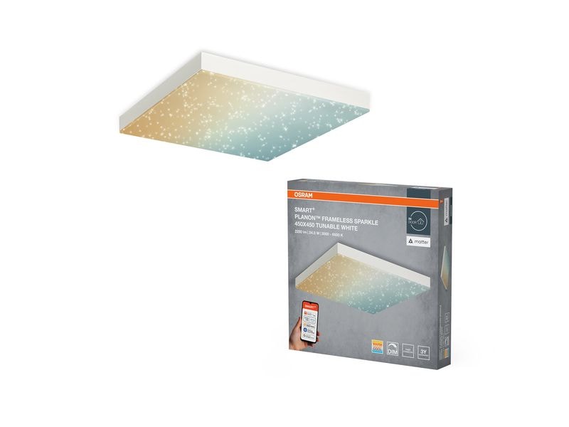 OSRAM LED-Panel SMART+ Matter Planon Sparkle 450 x 450 mm TW