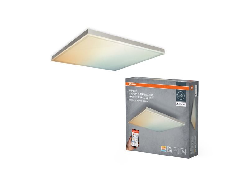 OSRAM LED-Panel SMART+ Matter Frameless Square 300 x 300 mm, TW