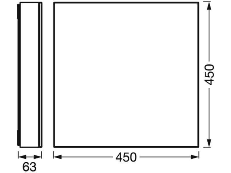 OSRAM LED-Panel SMART+ Matter Planon Sparkle 450 x 450 mm TW