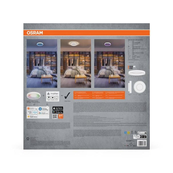 OSRAM Deckenleuchte SMART+ Matter Claria 490 mm, RGBW