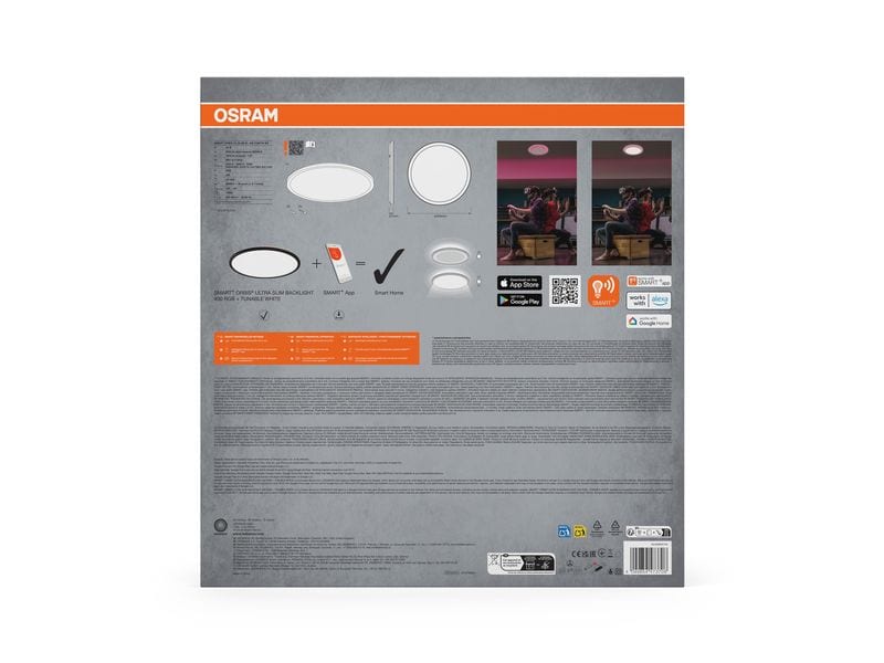 OSRAM LED-Panel SMART+ Orbis Ceiling Black 400 mm RGBW