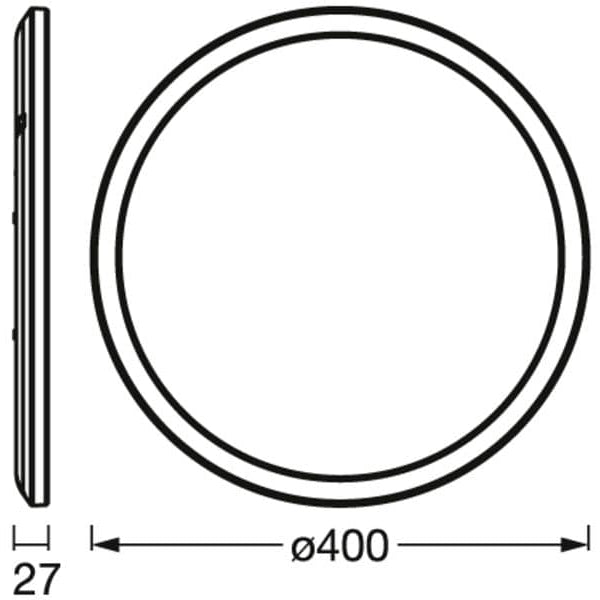 OSRAM LED-Panel SMART+ Orbis Ceiling Black 400 mm RGBW