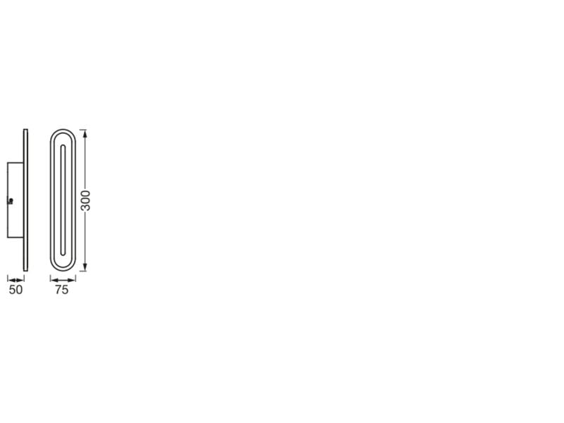OSRAM SMART+ Matter Orbis Wall Bath 300 x 38 mm TW