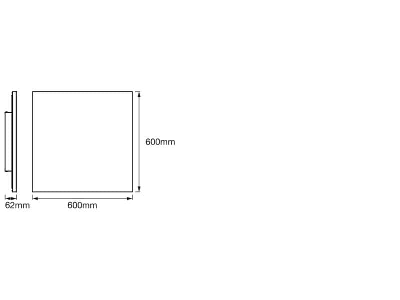 OSRAM LED-Panel SMART+ Matter Frameless Square 600 x 600 mm, RGBW