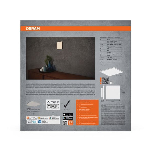 OSRAM LED-Panel SMART+ Matter Frameless Square 300 x 300 mm, TW