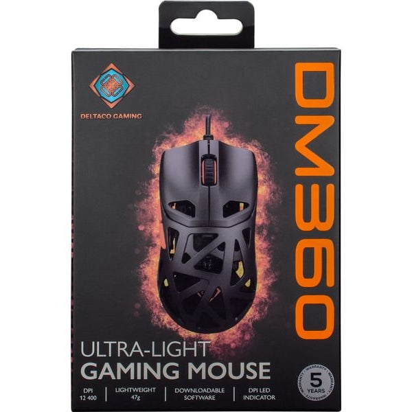 DELTACO Gaming-Maus GAM-187 DM360, 12400 dpi, Black