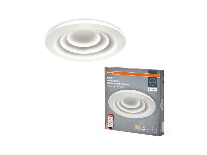 OSRAM Deckenleuchte SMART+ Matter Spiral 500 mm, TW