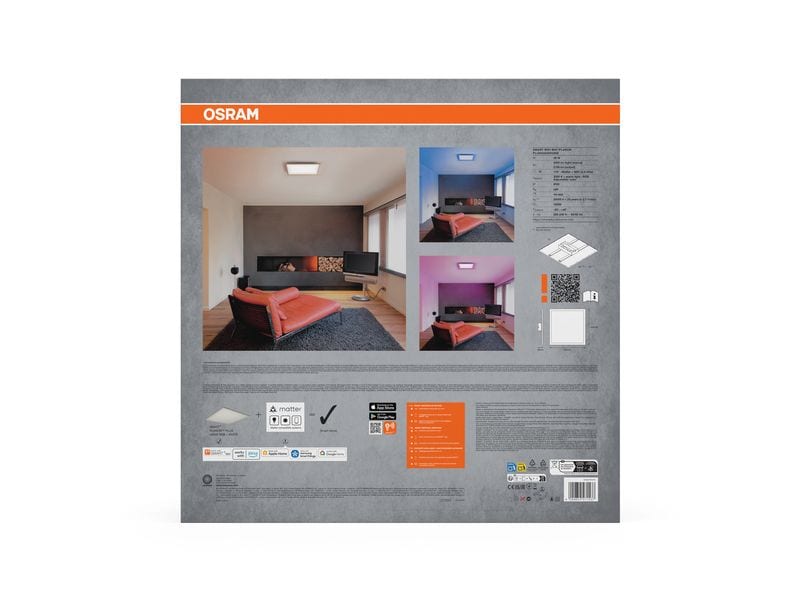 OSRAM LED-Panel SMART+ Matter Planon Plus 450 x 450 mm RGBW