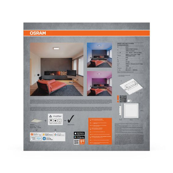 OSRAM LED-Panel SMART+ Matter Planon Plus 300 x 300 mm RGBW