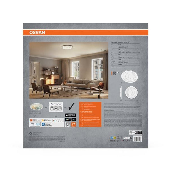 OSRAM Deckenleuchte SMART+ Matter Spiral 500 mm, TW
