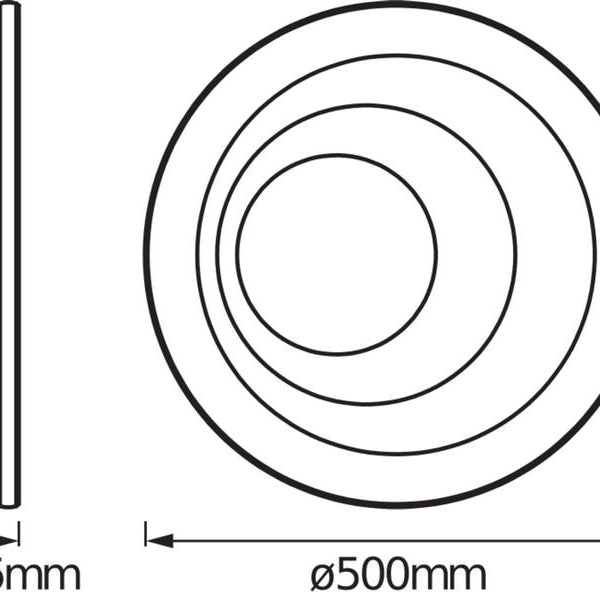OSRAM Deckenleuchte SMART+ Matter Spiral 500 mm, TW